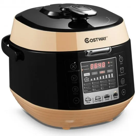 12-in-1 Multi-use Programmable Electric Pressure Cooker Non-stick Pot-Coffee