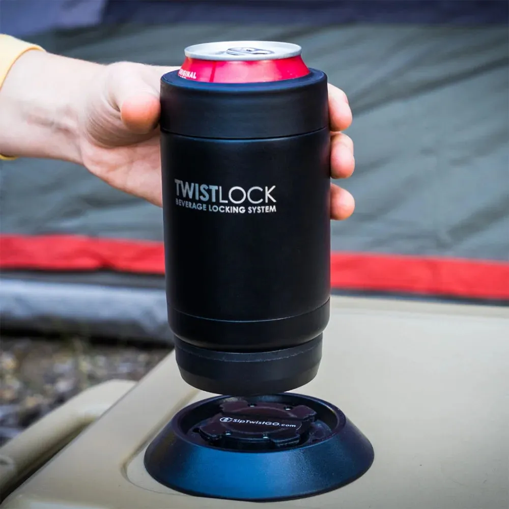 12 oz Can Cooler   Flat Mount Locking Base