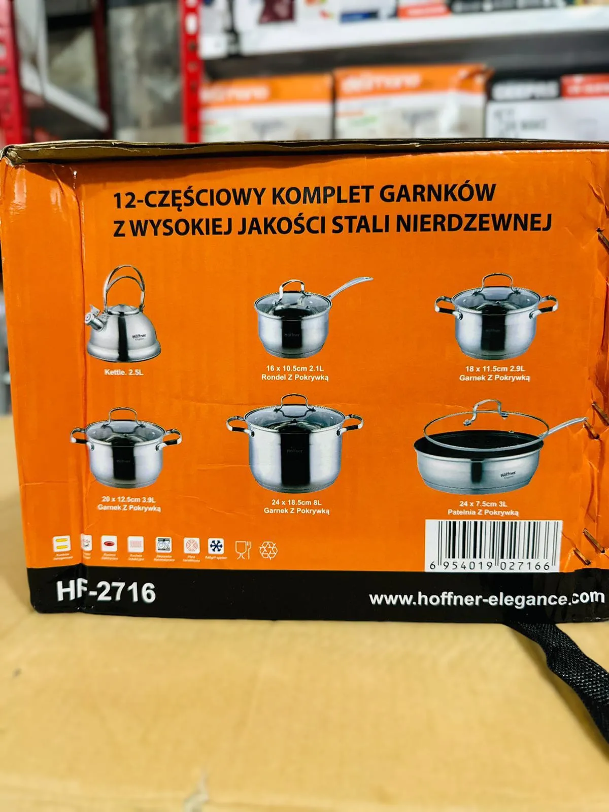 12 Pcs Hoffner Cookware Set