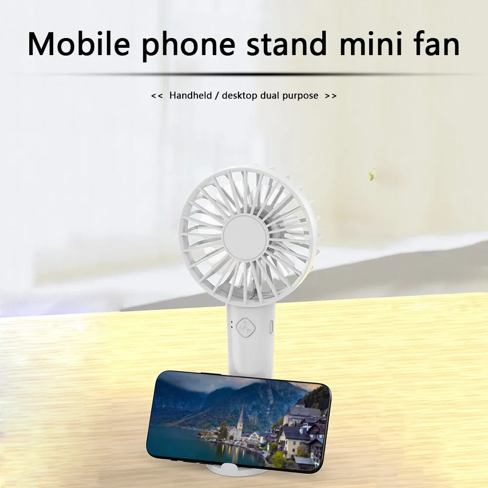 2022 USB Mini Strong Wind Handheld Fan USB Rechargeable Mini Desktop Air Cooler Outdoor Fan Cooling