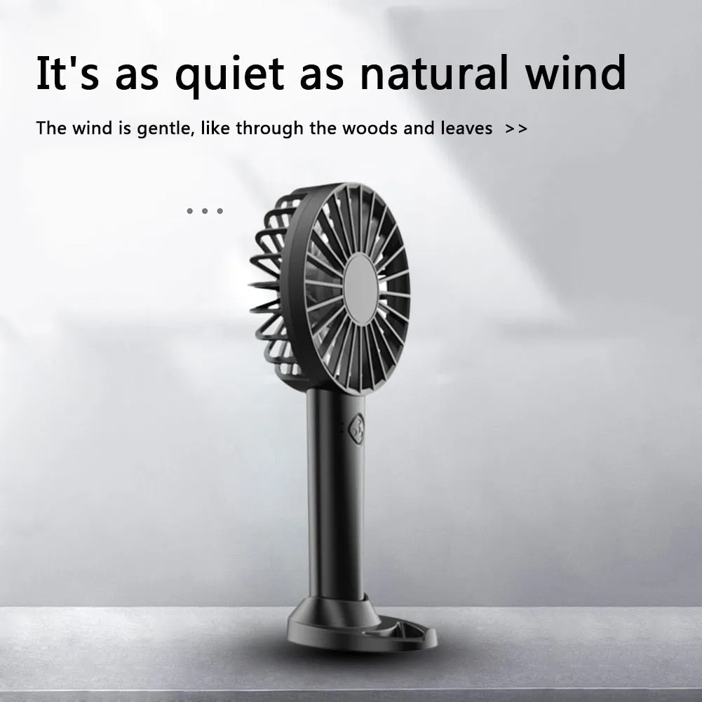 2022 USB Mini Strong Wind Handheld Fan USB Rechargeable Mini Desktop Air Cooler Outdoor Fan Cooling