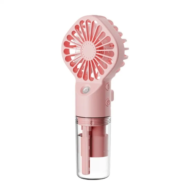 20CC Portable Water  Mist Fan USB Rechargeable Handheld Mini Fan Quiet Cooling Fan for Home, Commute