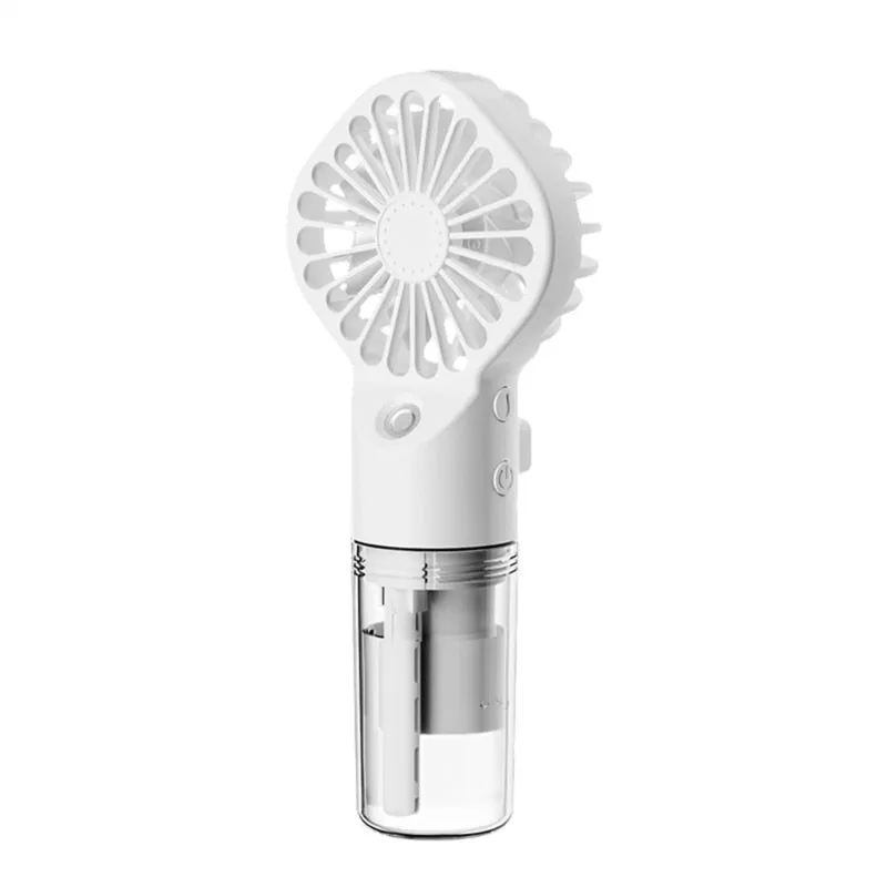 20CC Portable Water  Mist Fan USB Rechargeable Handheld Mini Fan Quiet Cooling Fan for Home, Commute