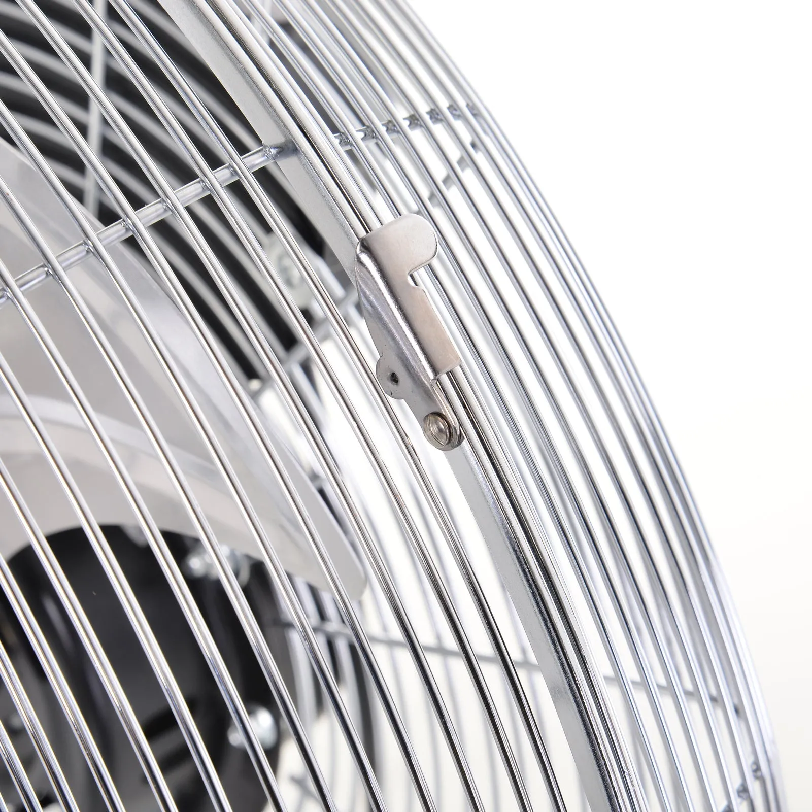 20" Chrome Metal Floor Fan with Tilting