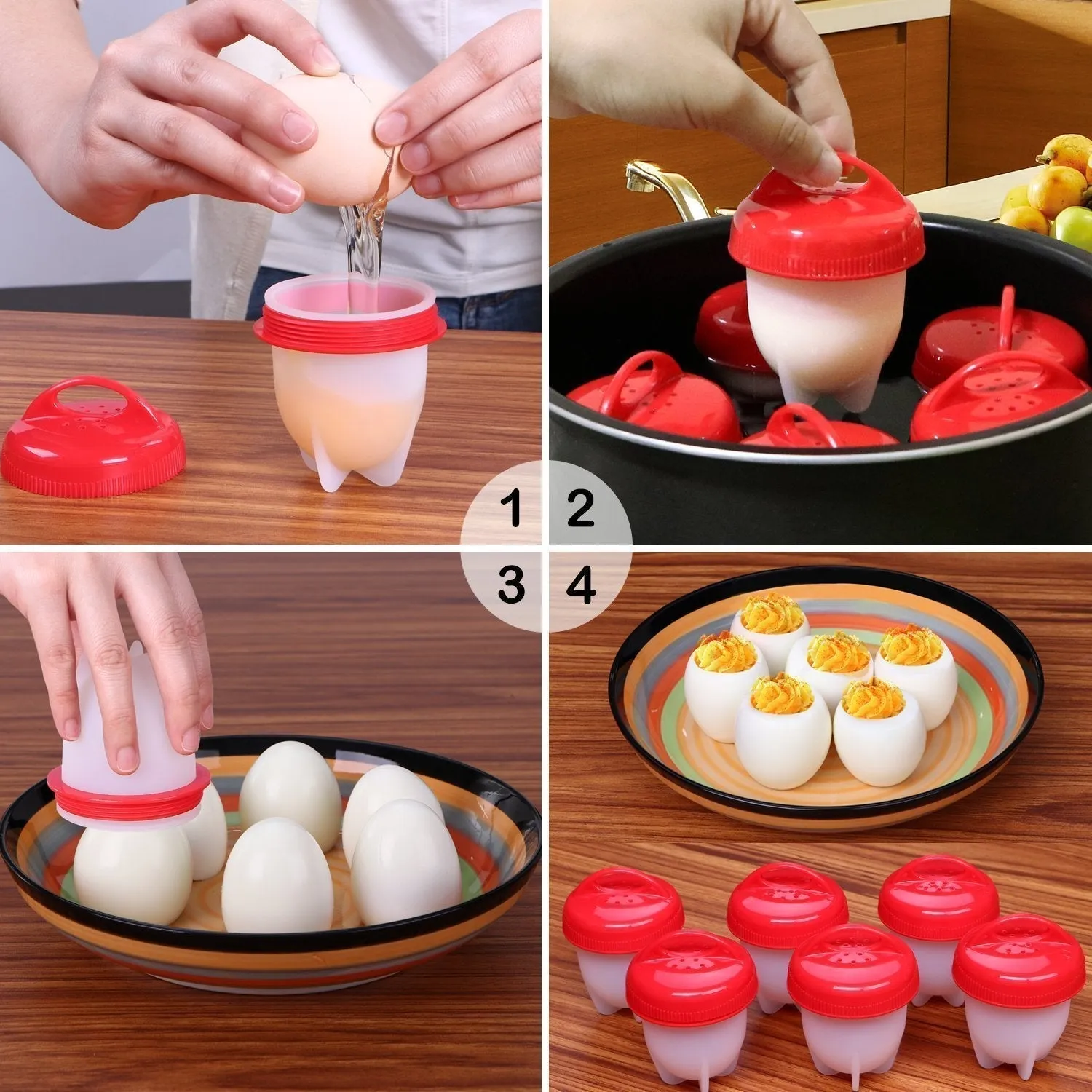 2449 Nonstick Eggs Boiler Cookers Egg Shell