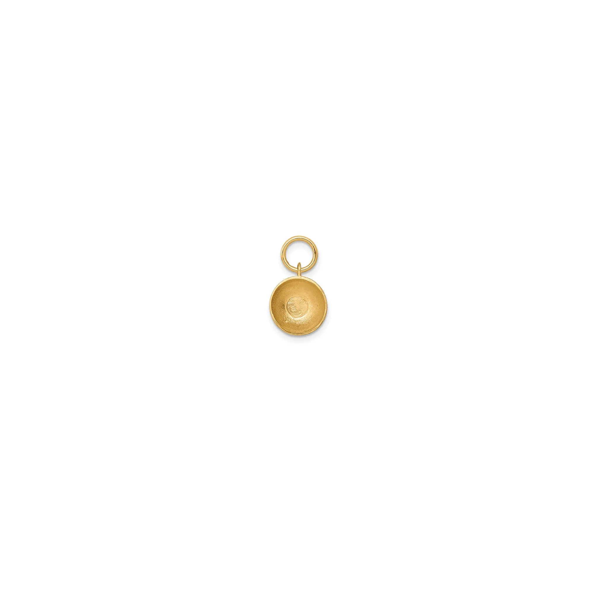 3-D Champagne Glass Charm (14K)