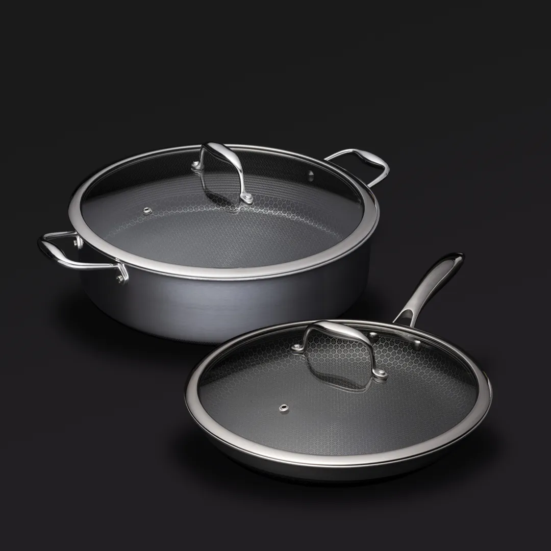 30 cm & 6.6 Litre Hybrid Pan & Lid Set