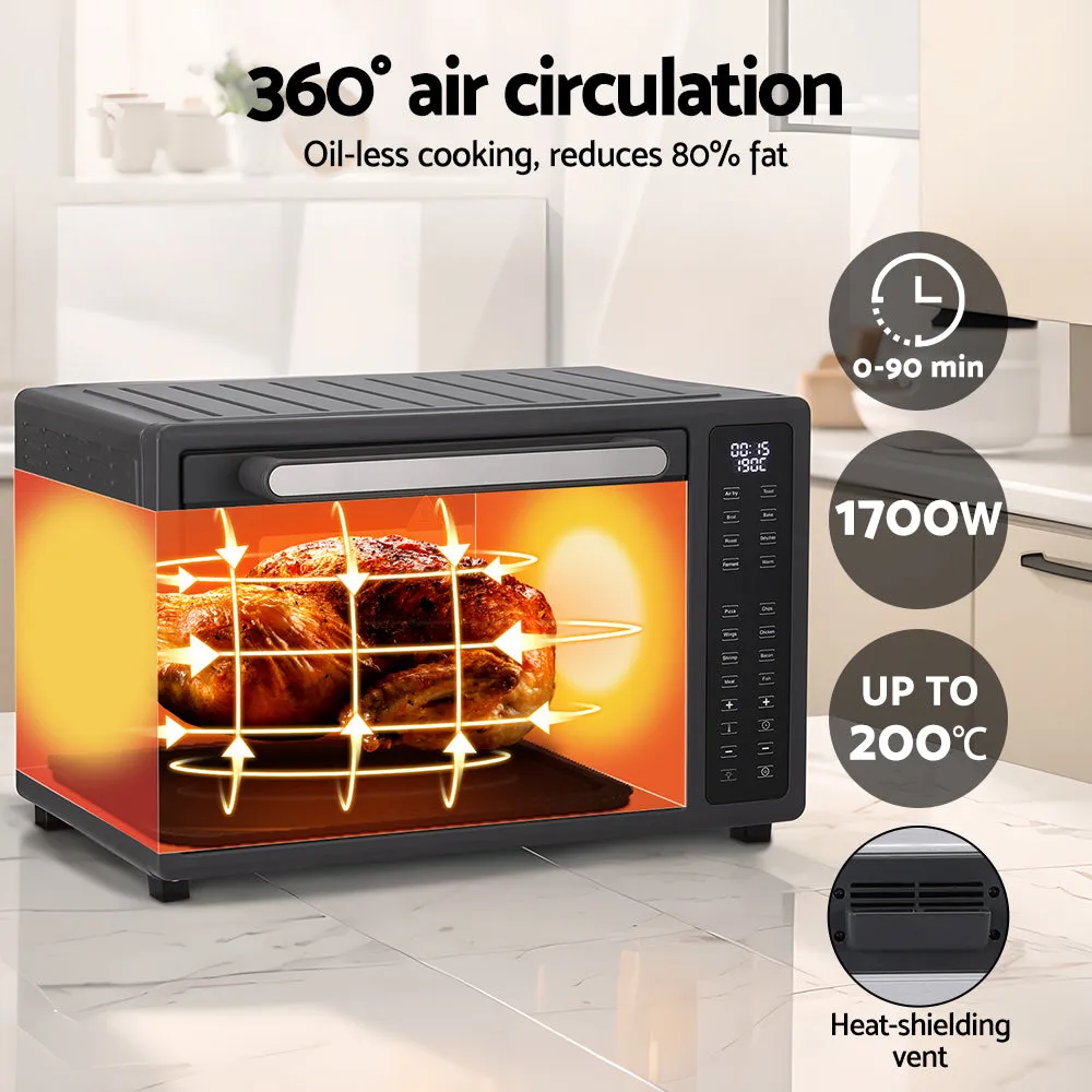 32L Air Fryer LCD Touch Oven 1700W, 16 Presets - Devanti