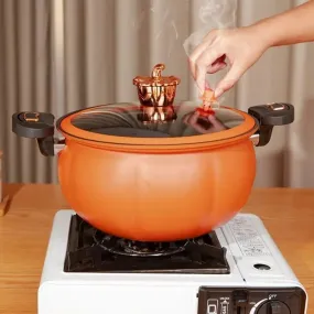 8L Pumpkin pot Multifunctional Plumpy Non-stick Micro Pressure Pot Totipotent