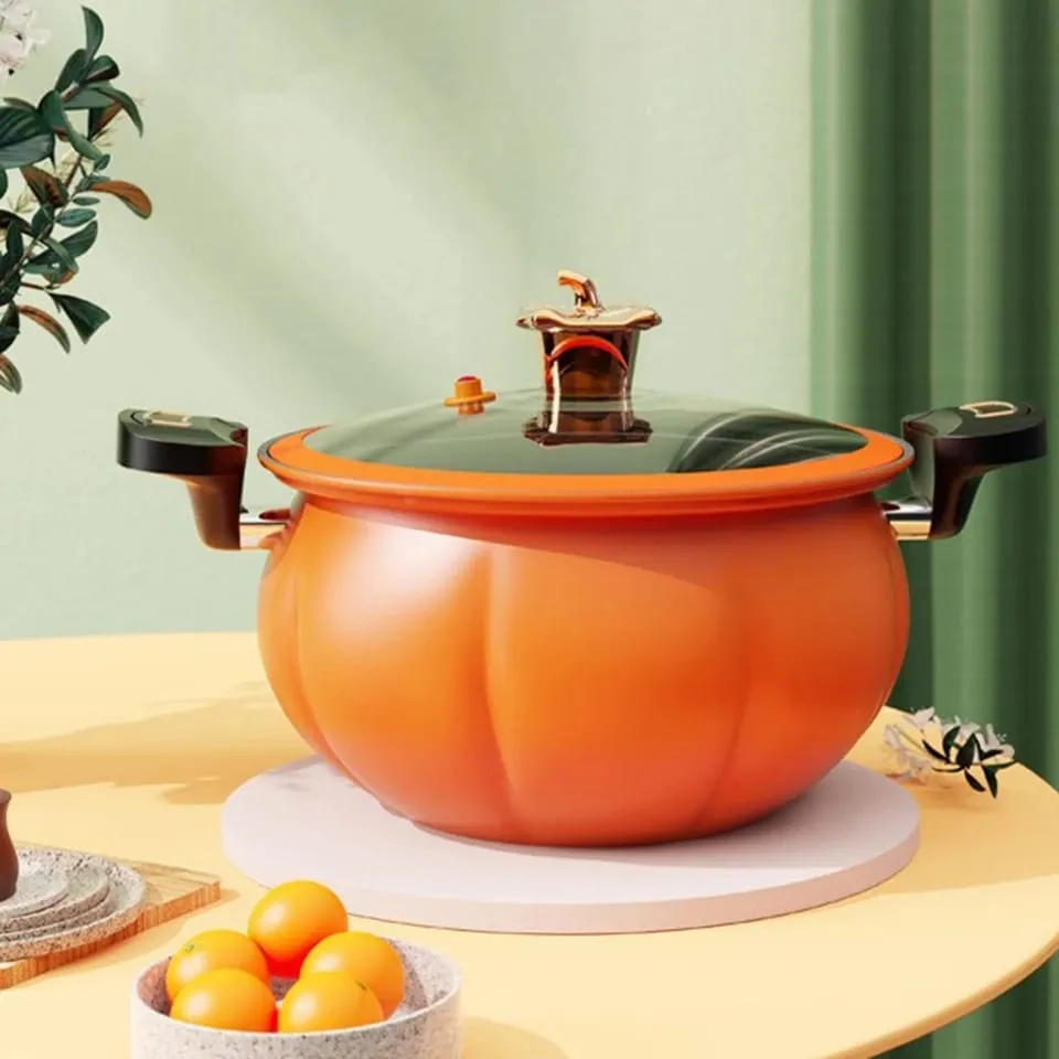 8L Pumpkin pot Multifunctional Plumpy Non-stick Micro Pressure Pot Totipotent