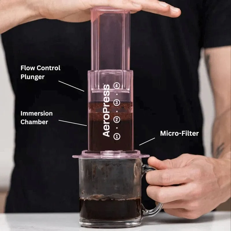 Aeropress Pink Travel brewer / Coffee Maker