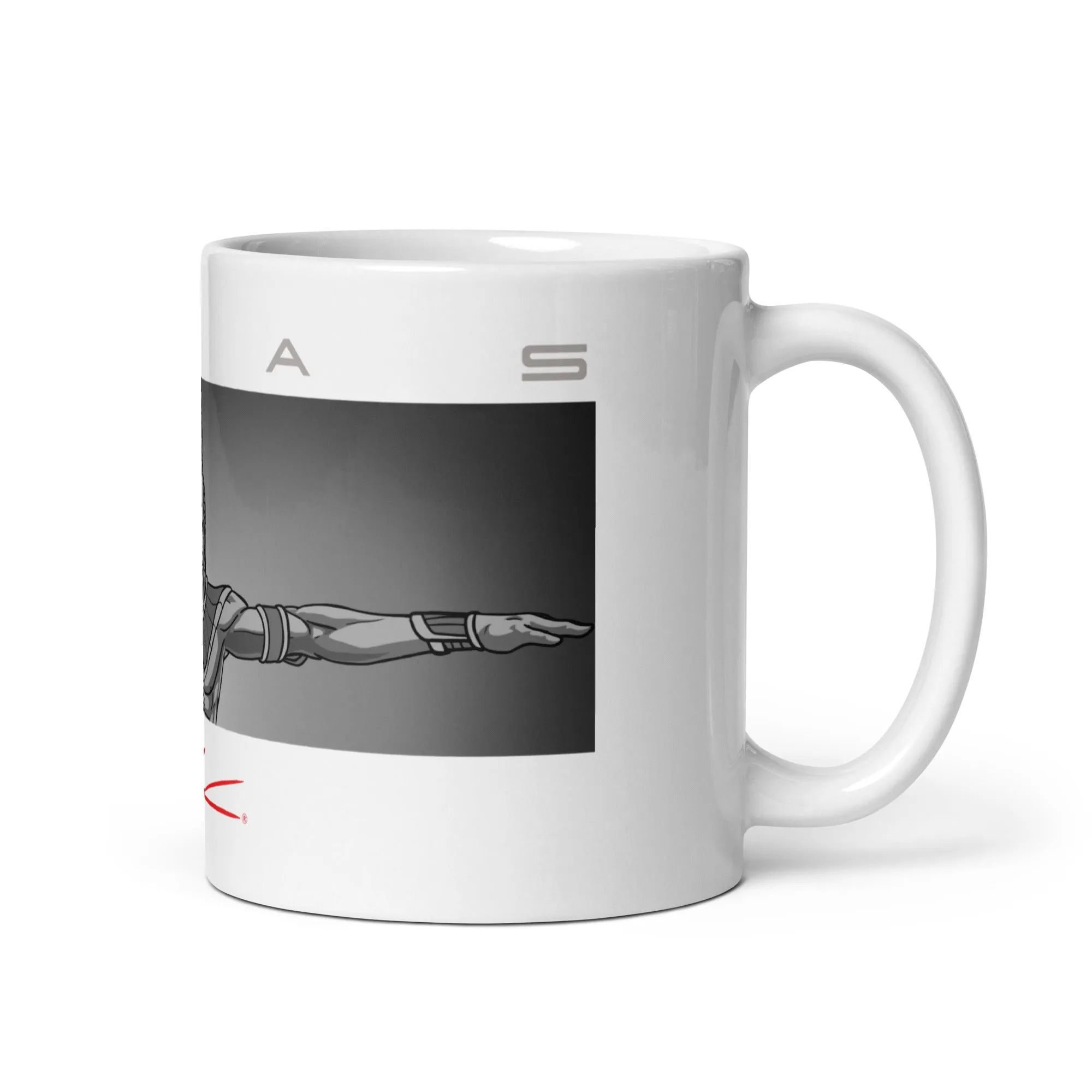 Alas White glossy mug