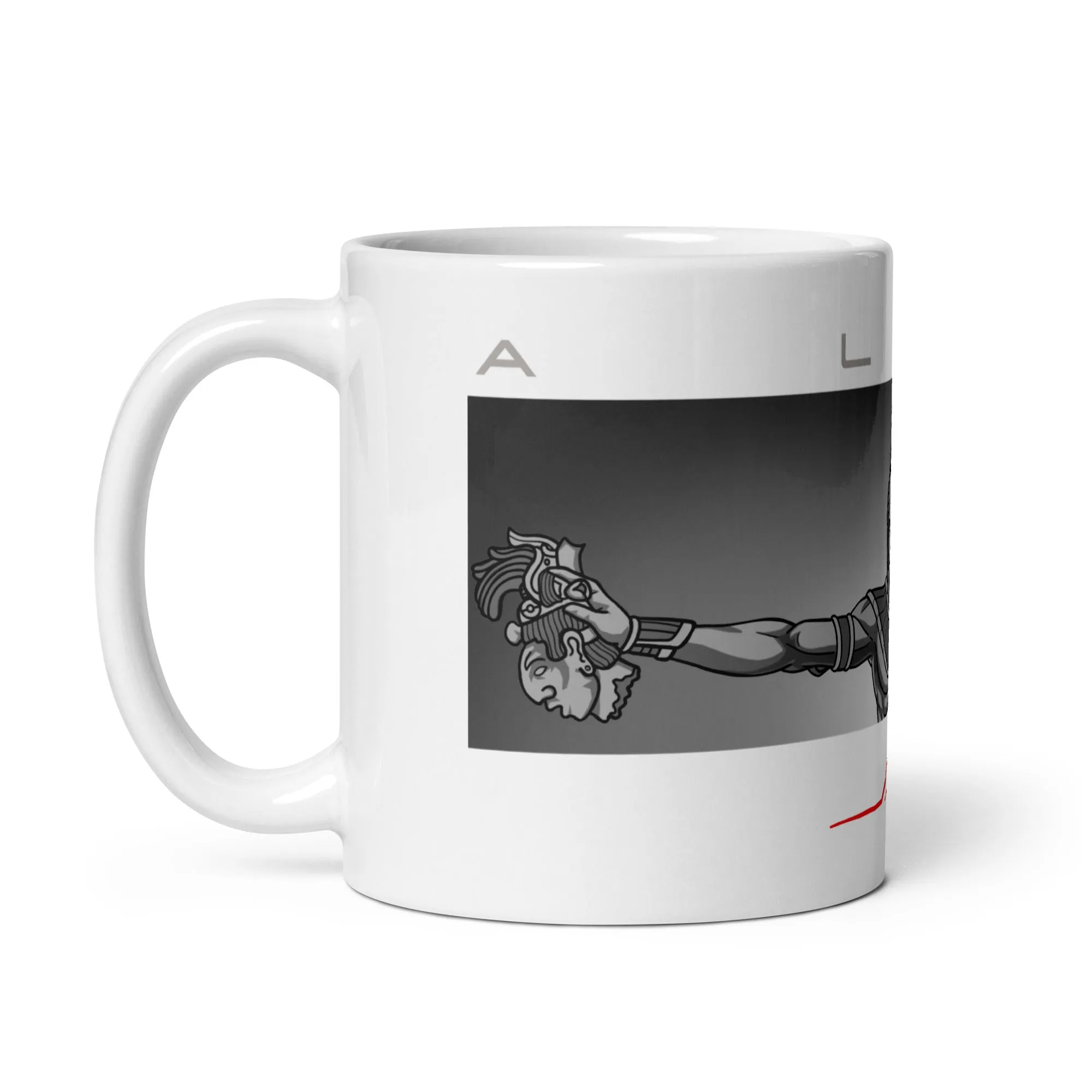 Alas White glossy mug