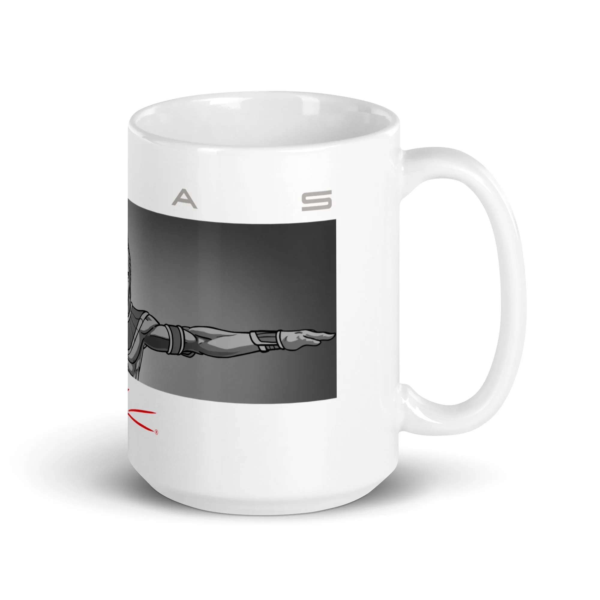 Alas White glossy mug