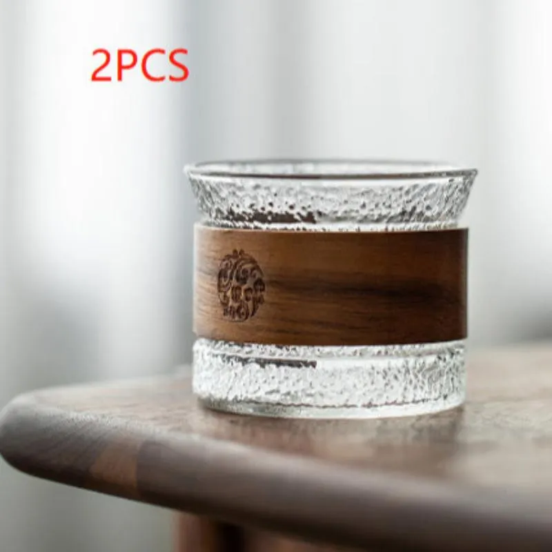 Anti-scalding Insulated Vertical Glass Teacup Coffee Cup