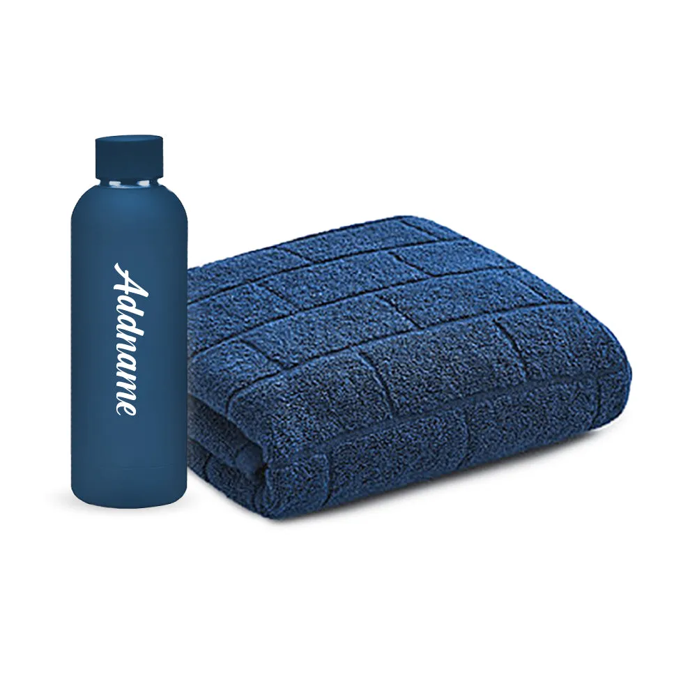 Antibacterial Bath Towel (Blue)   REVO Bottle Bundle