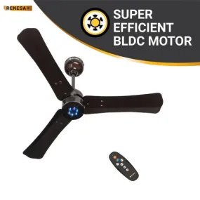 Atomberg Renesa  900 mm BLDC Motor with Remote 3 Blade Ceiling Fan Earth Brown