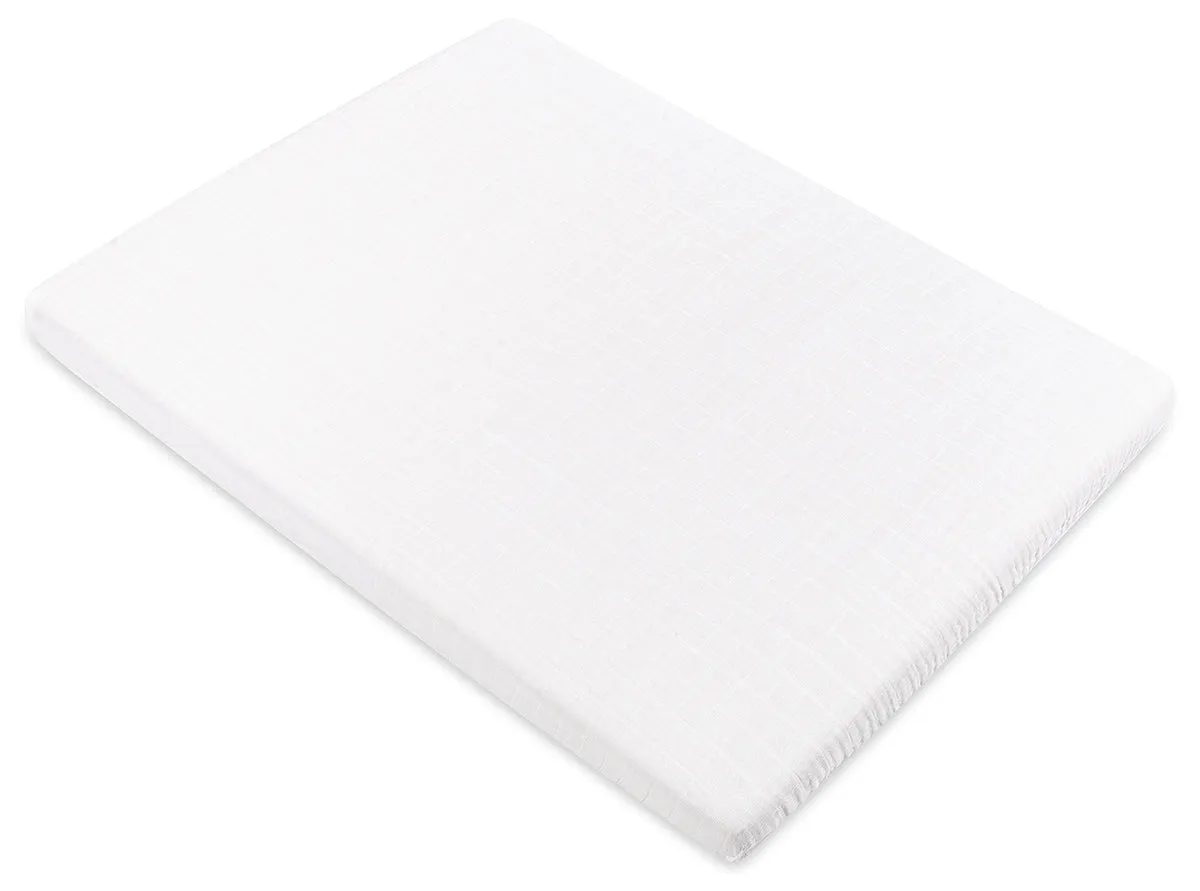 Babyletto All-Stages Organic Muslin Cotton Midi Crib Sheet - White