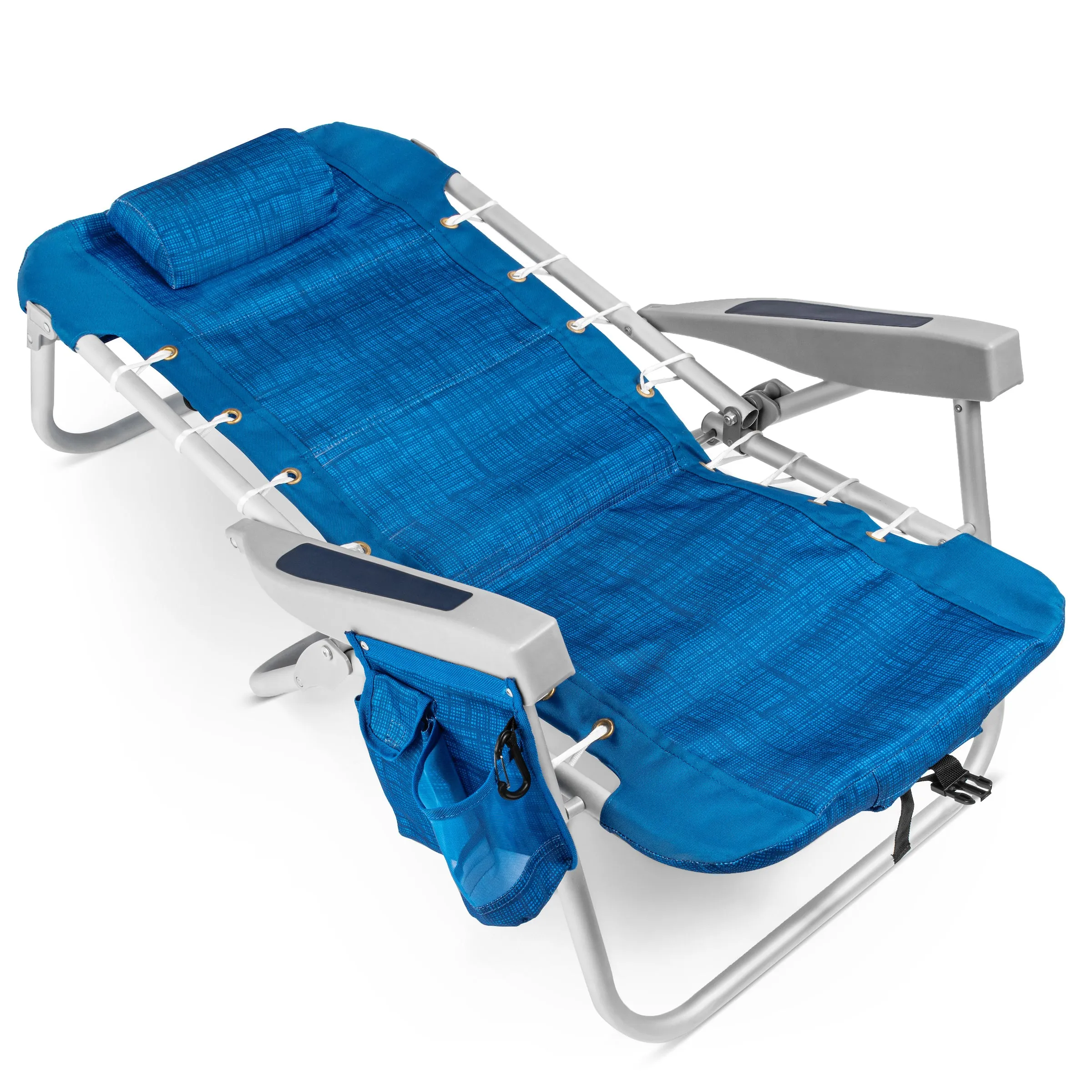 Backpack Beach Chair with 5 Positions, Towel bar, XL Cooler Pouch, Storage Pouch, etc