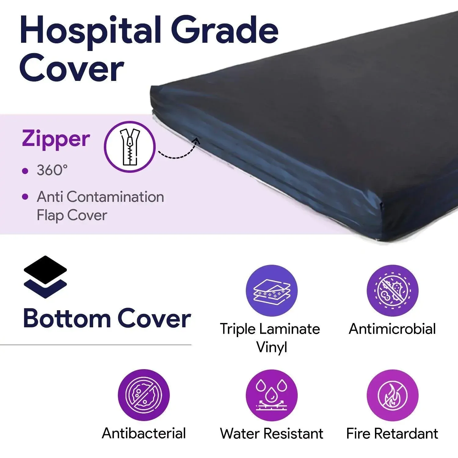 Bariatric Foam Hospital Bed Mattress For Bed Sore Prevention