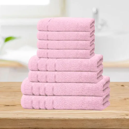 Bear & Panda Towels - Pink