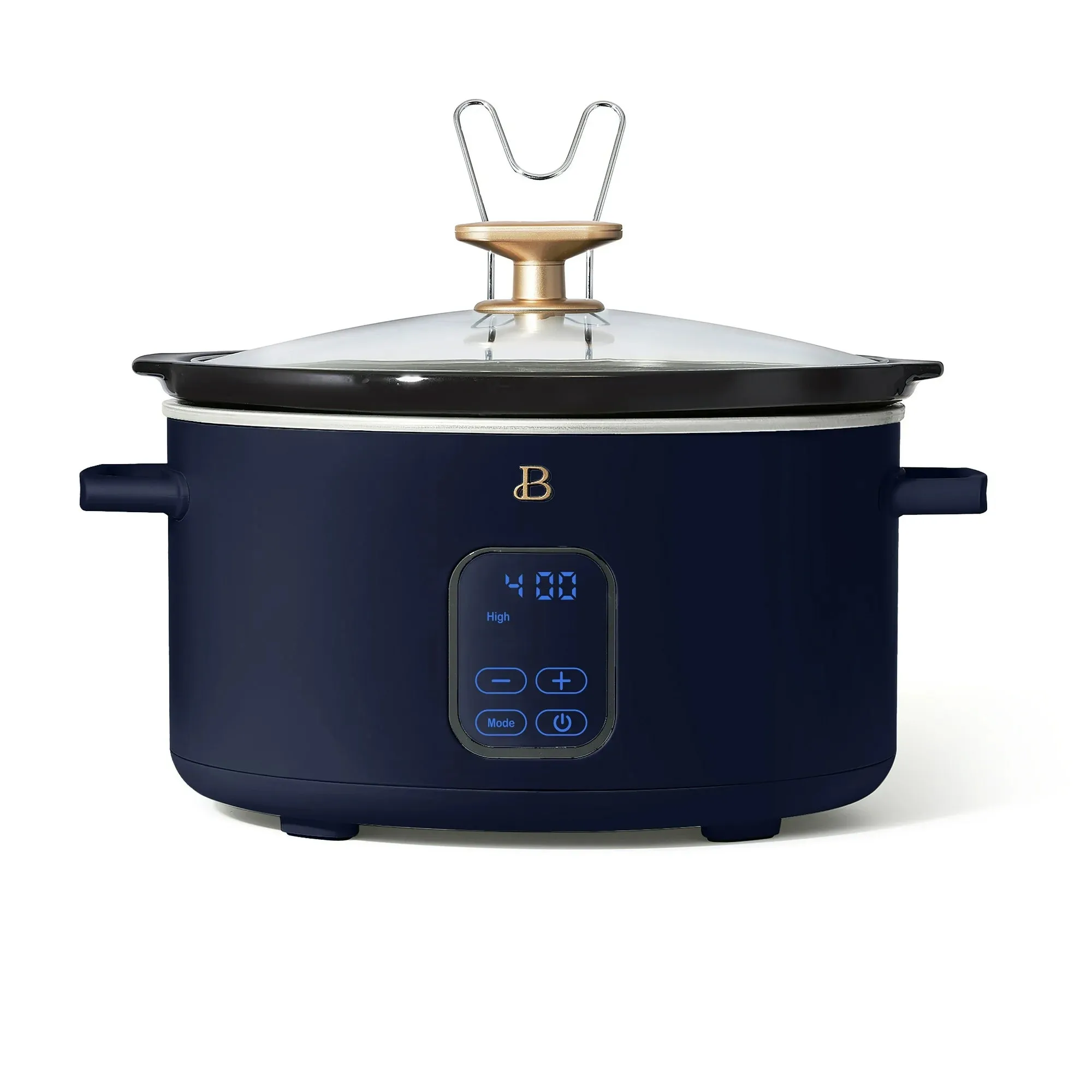 Beautiful 19601 6 Qt Programmable Slow Cooker, Starry Night by Drew Barrymore, Blue