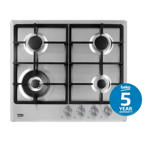 Beko HIMW64225SX 60cm Natural Gas Cooktop