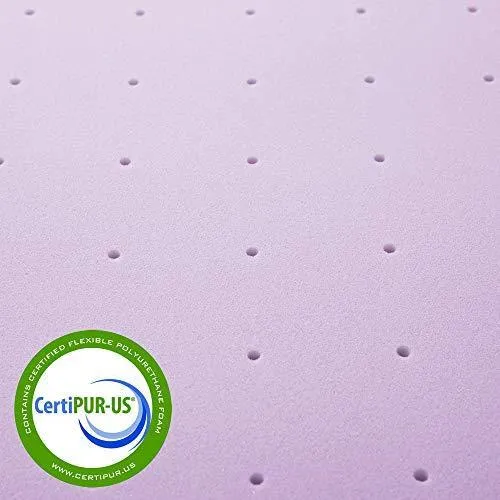 Best Price Mattress 2 Inch Memory Foam Bed Topper with with Lavender Cooling Mattress Pad, Twin Size,