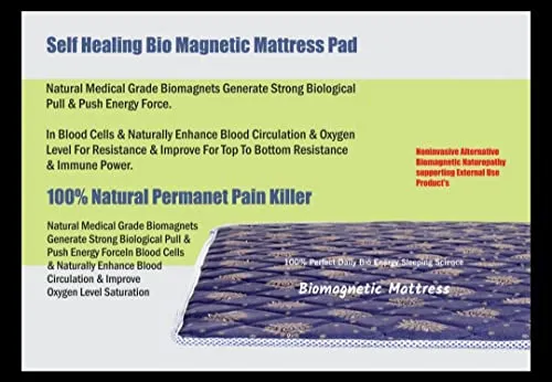 BIO Magnetic Mattress Protector with 1 Pillow (4X6 feet) Blue