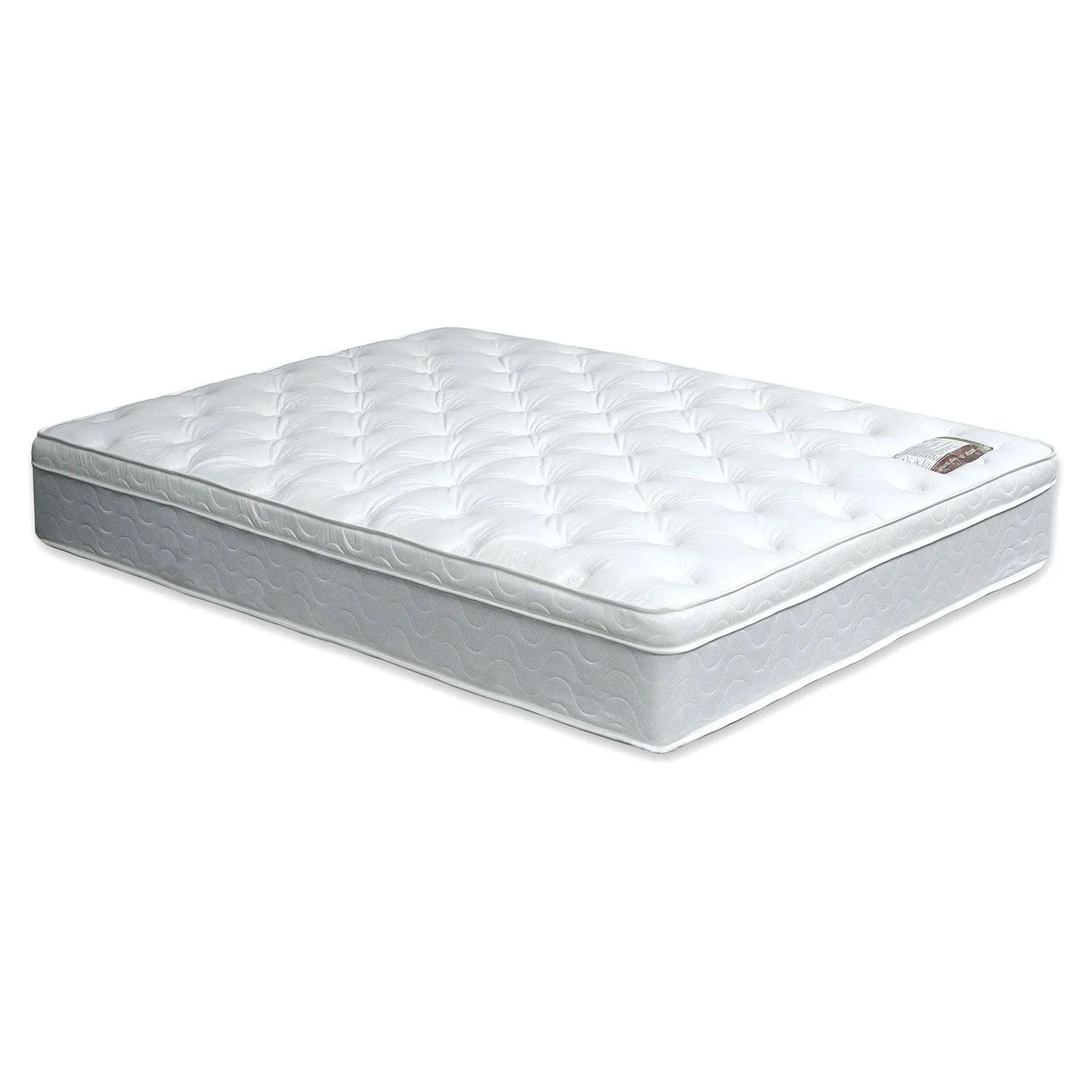 Bird Of Paradise White 11" Euro Pillow Top Mattress, Twin