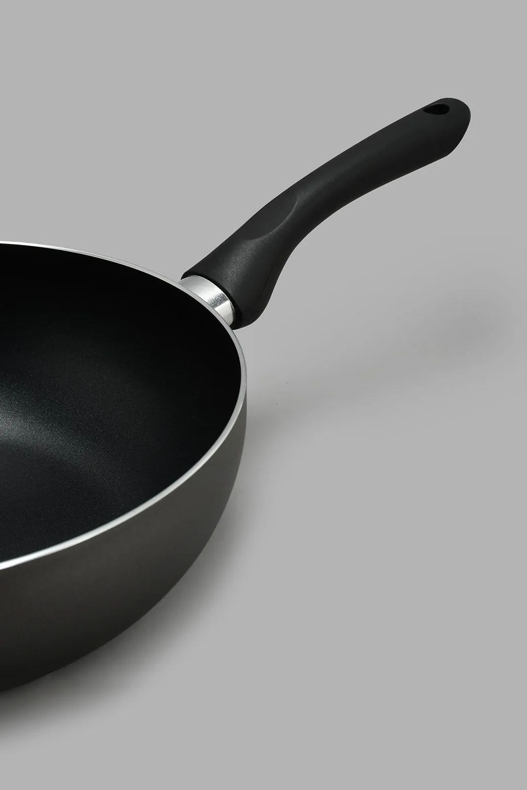 Black Aluminum Wok Pan (26cm)