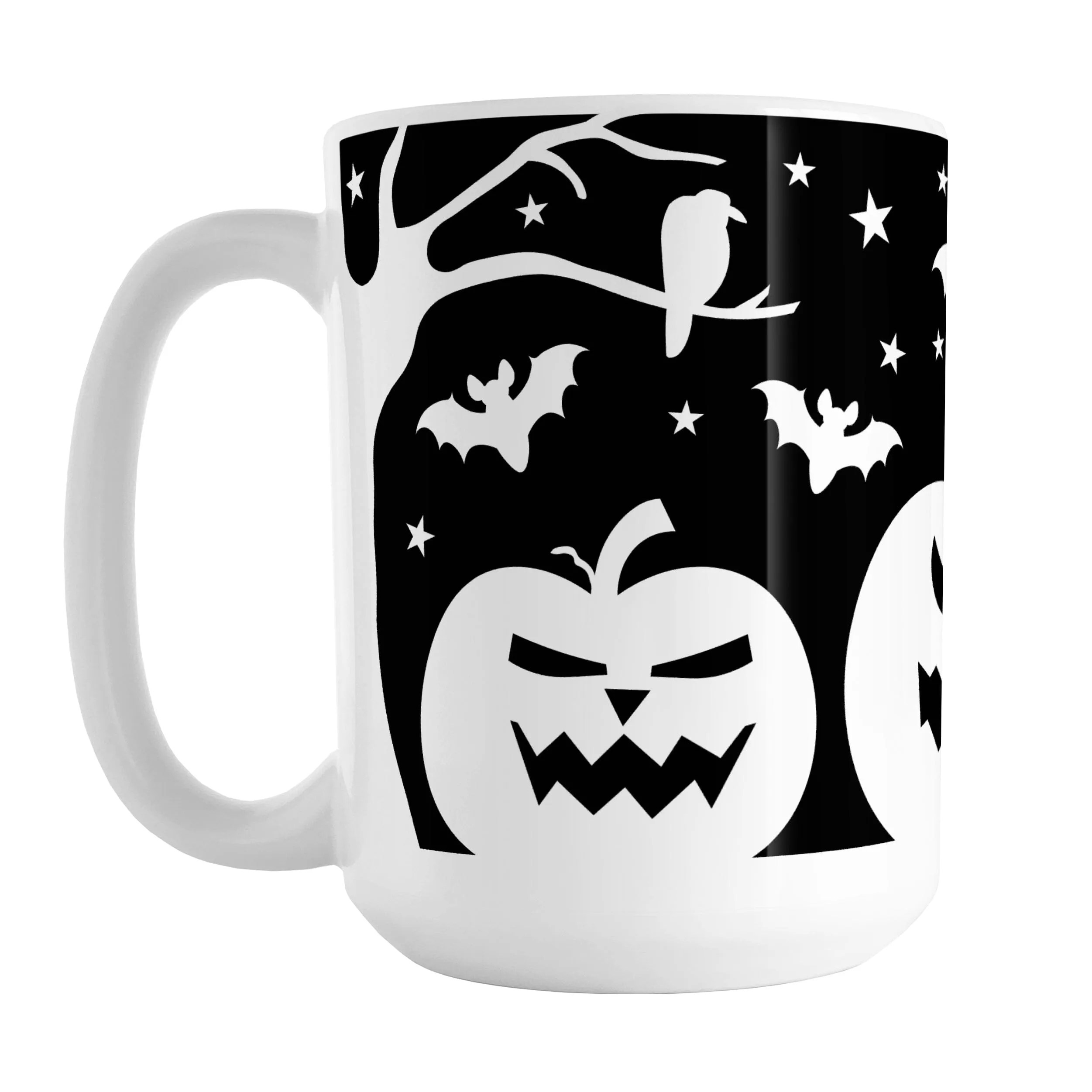 Black and White Halloween Mug