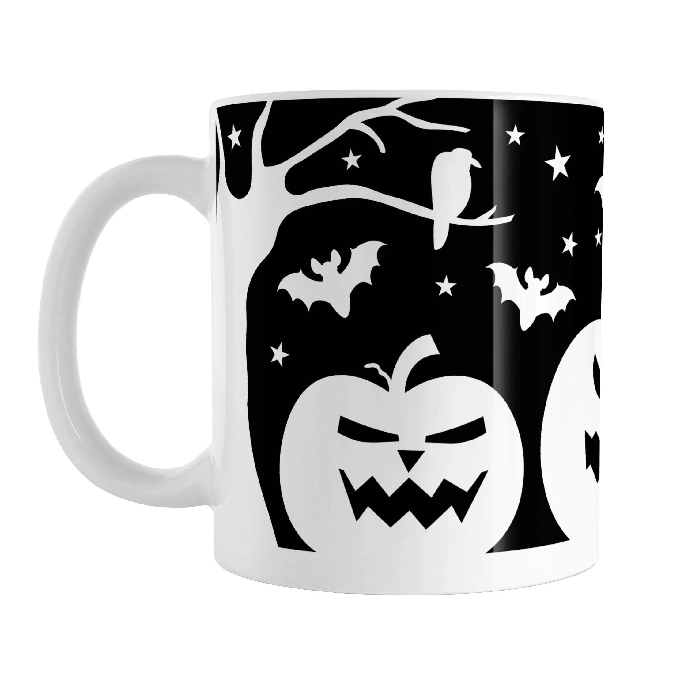 Black and White Halloween Mug