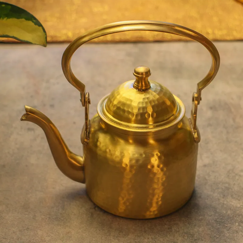 Brass Kettle | 500 ml | Gold Matt Finish