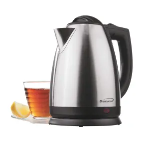 Brentwood KT-1800 2L Stainless Steel Cordless Electric Kettle