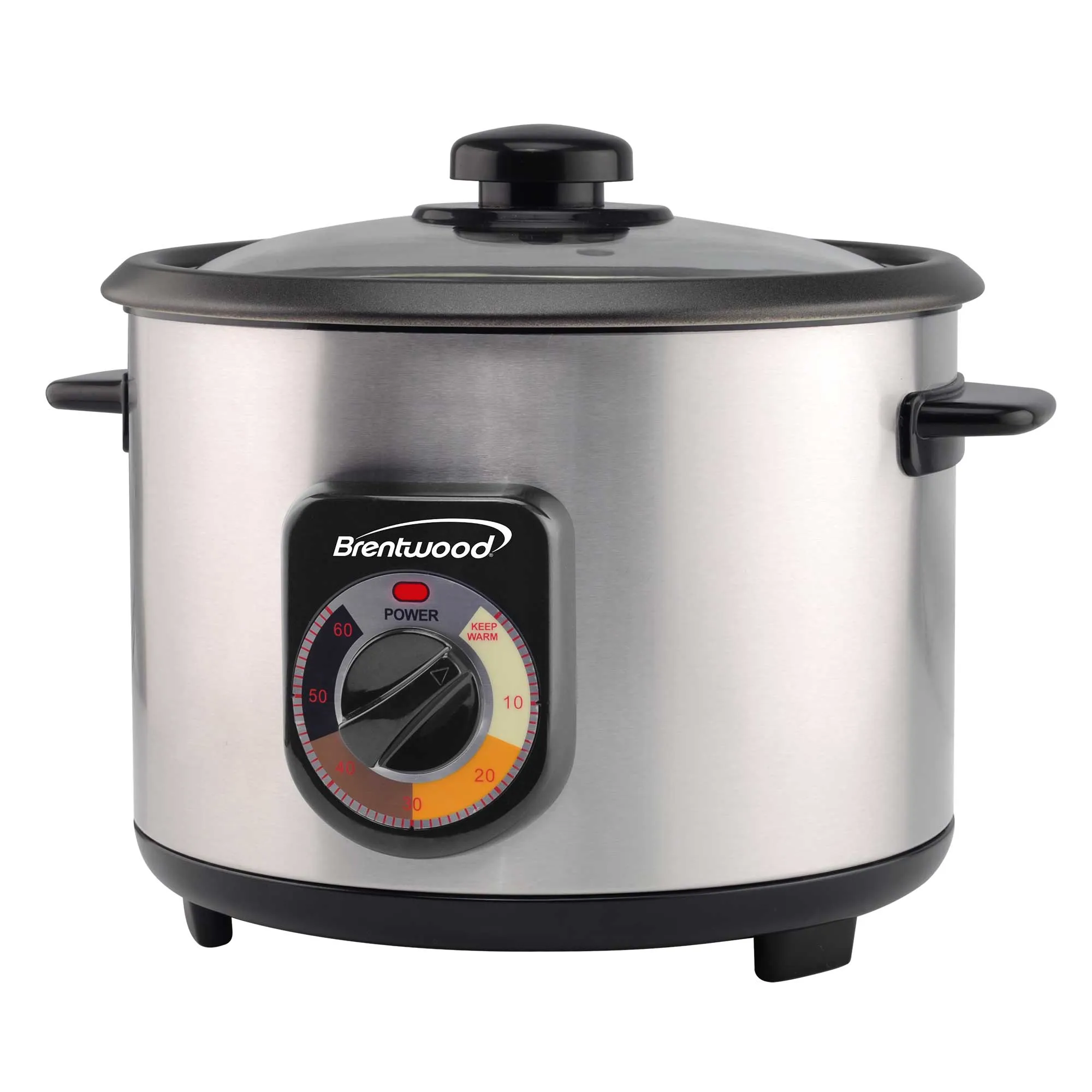 Brentwood TS-1020S 10-Cup Uncooked/20-Cup Cooked Crunchy Persian Rice Cooker, Stainless Steel