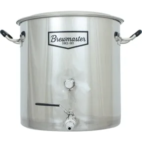 Brewmaster 8.5 Gallon Stainless Steel Kettle w/Spigot and Plug