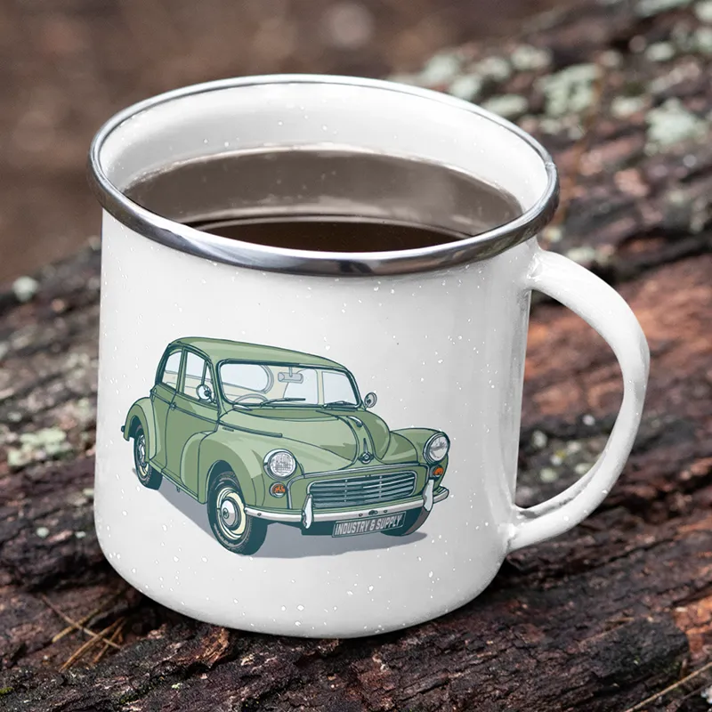 BRITISH MOTOR HERITAGE ENAMEL MUGS