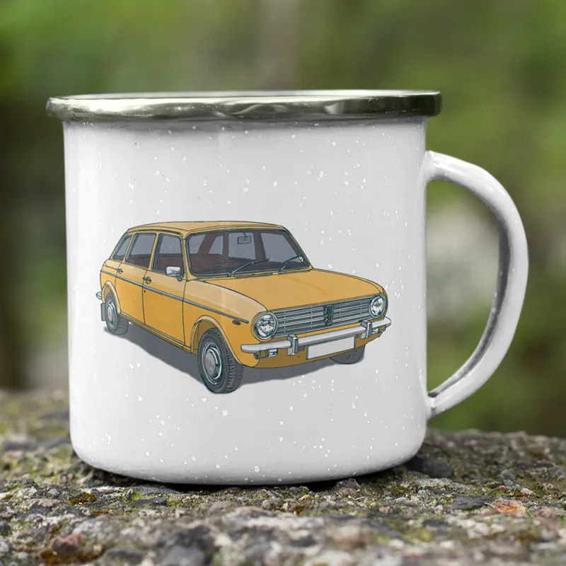 BRITISH MOTOR HERITAGE ENAMEL MUGS