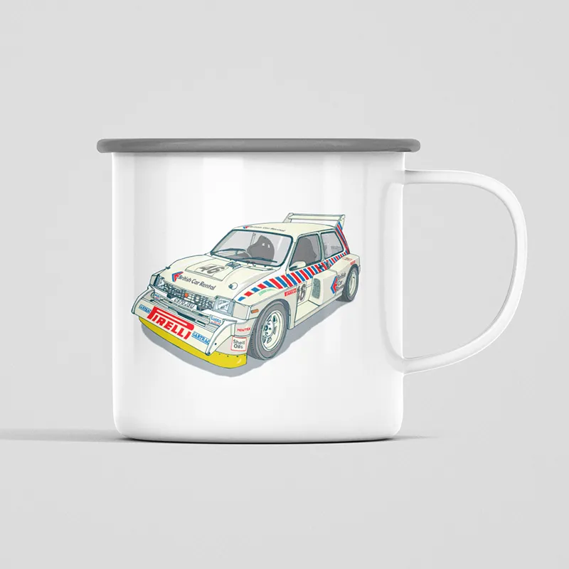 BRITISH MOTOR HERITAGE ENAMEL MUGS