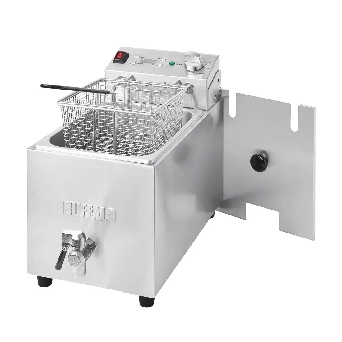 Buffalo Single Tank Single Basket 8Ltr Countertop Fryer with Timer 2.9kW - FC374