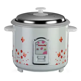 Butterfly Blossom Electric Rice Cooker 1.8Litre White