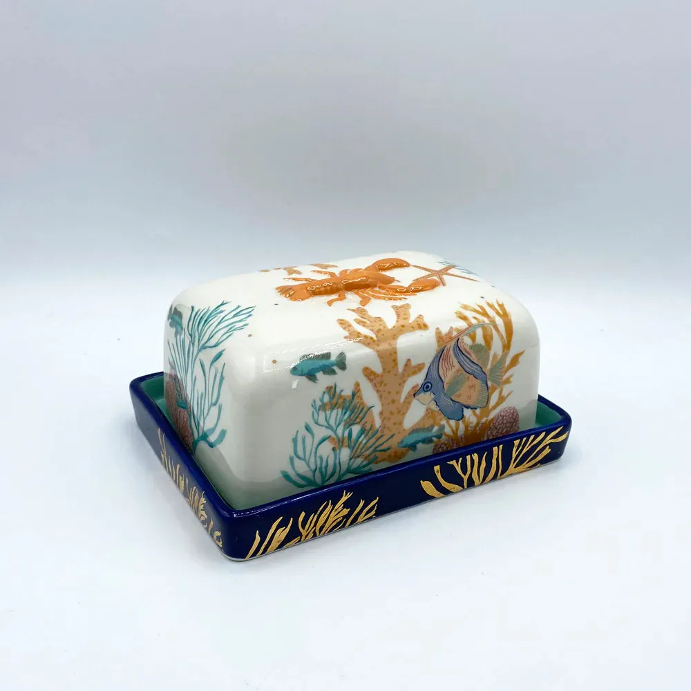 BUTTERSCHALE - Coral Lobster Butter Dish- house of disaster