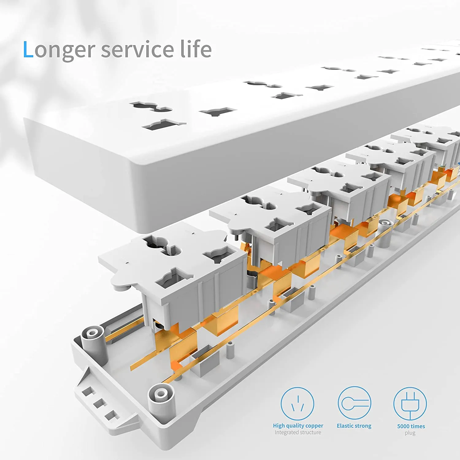 CABLET SPIKE 6 SOCKET 1 SWITCH 4.5M  6010-45