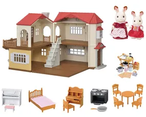 Calico Critters Red Roof Country Home Gift Set