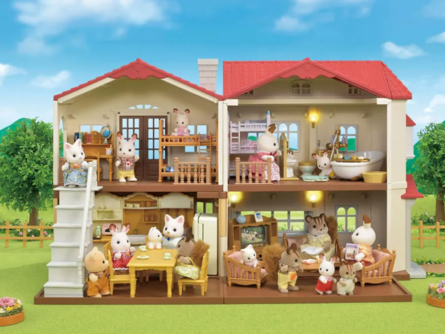 Calico Critters Red Roof Country Home Gift Set