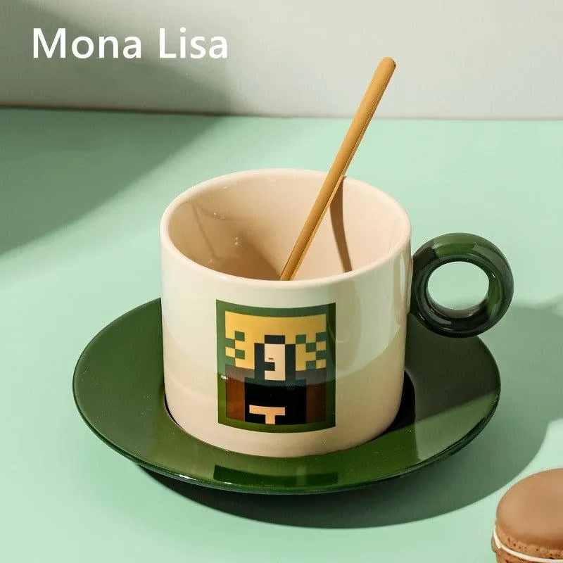 Ceramic Mosaic Art Themed Coffee Cup Sets