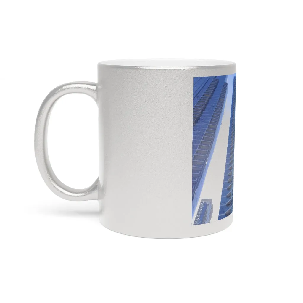 Chicago Skyline Metallic Mug (Silver / Gold)