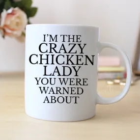 Chicken Coffee Mug, Funny Chicken Lady Gift, funny chicken mug, crazy chicken mug, chicken mom gift, Chicken Lover mug, Chicken Lovers