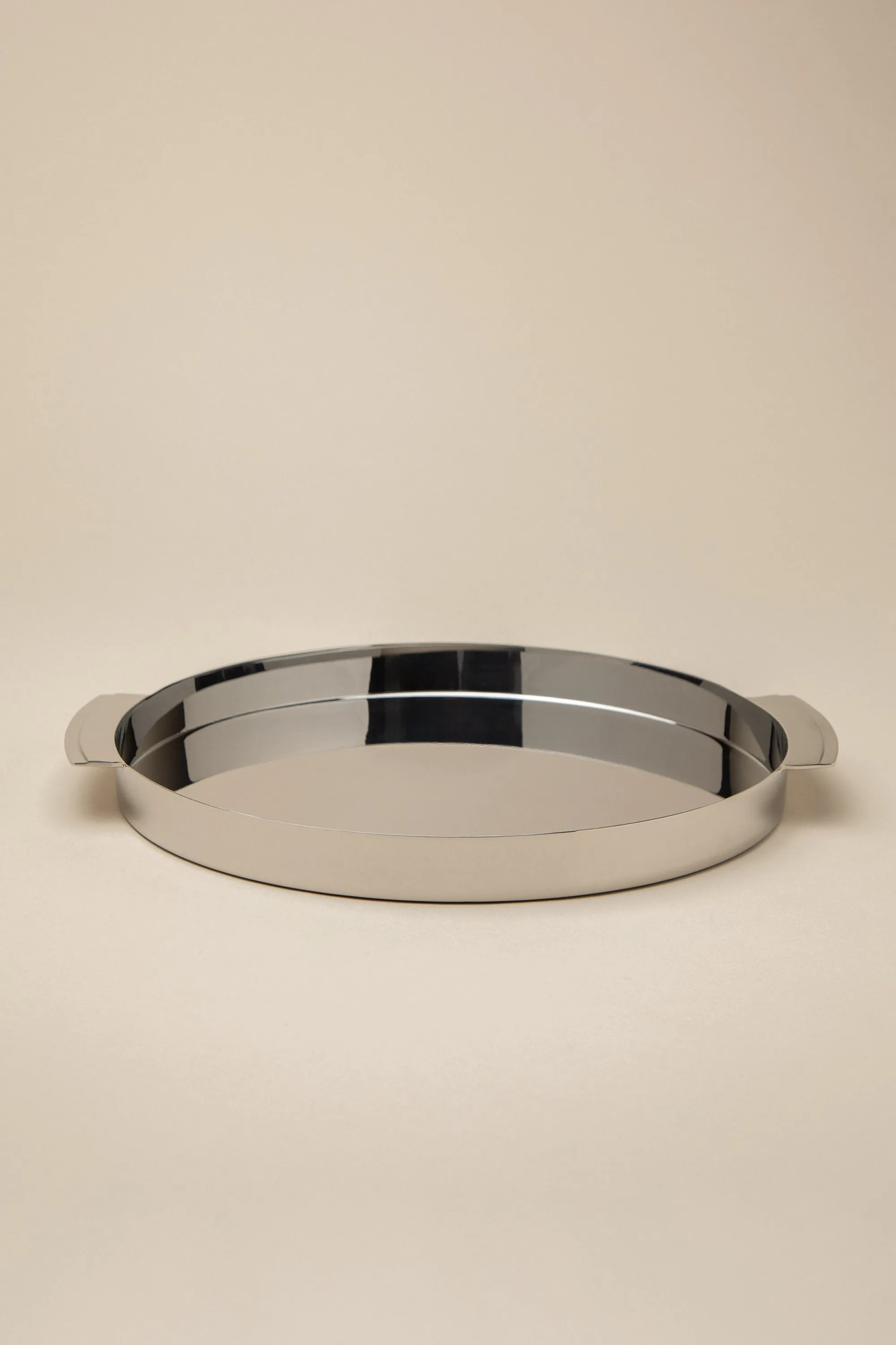 CHROME ROUND TRAY